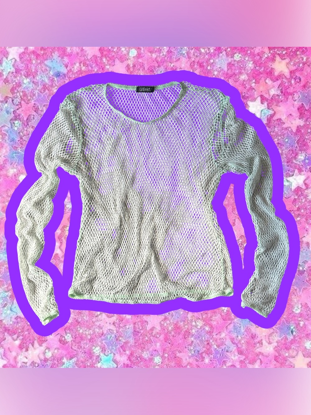WIDOW dolls kill NWOT stretch mesh top M L punk rave y2k Marc Jacobs heaven